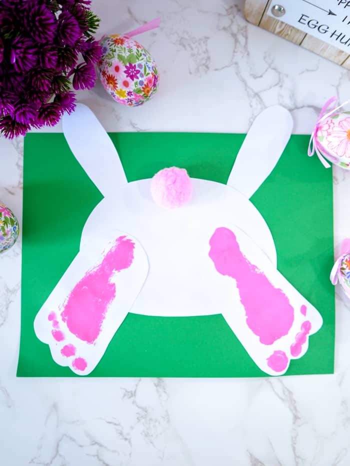 Bunny Footprint- Easter craft for Kids