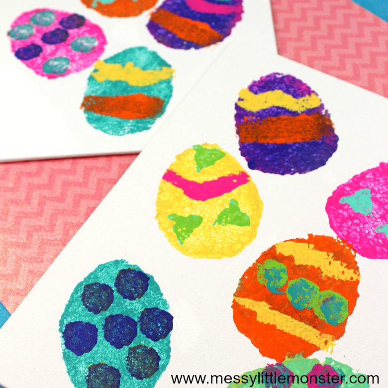 Easter Crafts for Kids: Sponge Painted Easter Egg Basket - Buggy and Buddy