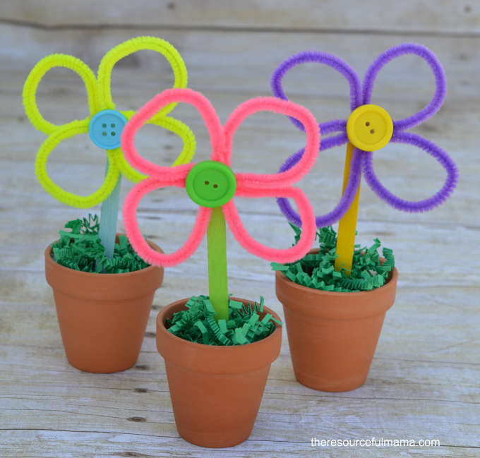 Pipe Cleaner Flowers- Mother's Day Craft