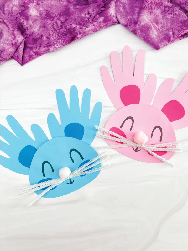 Handprint Bunny Craft- Easy Easter Craft